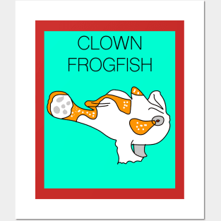 CLOWN FROGFISH Posters and Art